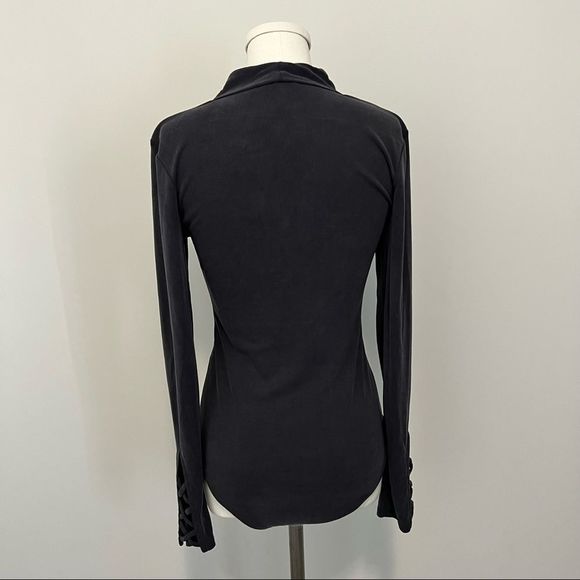 NWT Lucky Brand Long Sleeve Ribbed V Neck Bodysuit - Picture 10 of 15